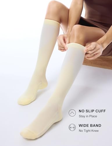 Image of FITRELL 3 Pairs Compression Socks for Women and Men 20-30mmHg-Circulation Support Socks