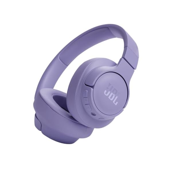 JBL Tune 720BT – Wireless Over-Ear Headphones with JBL Pure Bass Sound, Bluetooth 5.3, Up to 76H Battery Life and Speed Charge, Lightweight, Comfortable and Foldable Design (Purple)