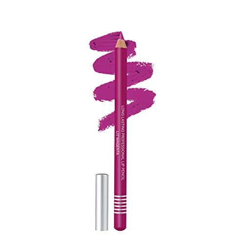 Image of Colors Queen Lip Liner Pencil | Long Lasting & Waterproof Formula | Matte Lip Liner Pencil for Women (L-17, Magenta)