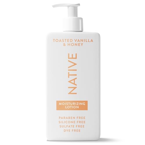 Native Body Lotion Contains Naturally Derived Plant-Based Moisturizers for Women and Men | Restores Dry Skin, Toasted Vanilla & Honey, 16.5 fl oz