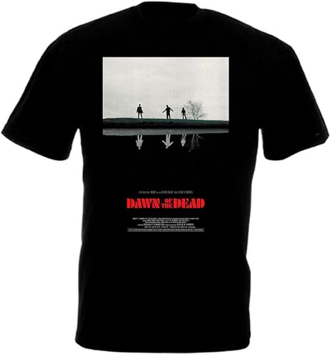 Camiseta para hombre con texto "The Dead", color dorado A. Romero All Black, Negro , S