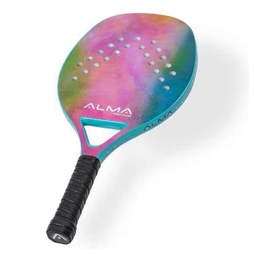 Raquete para Beach Tennis Full Carbon Alma Genius - Tie Dye