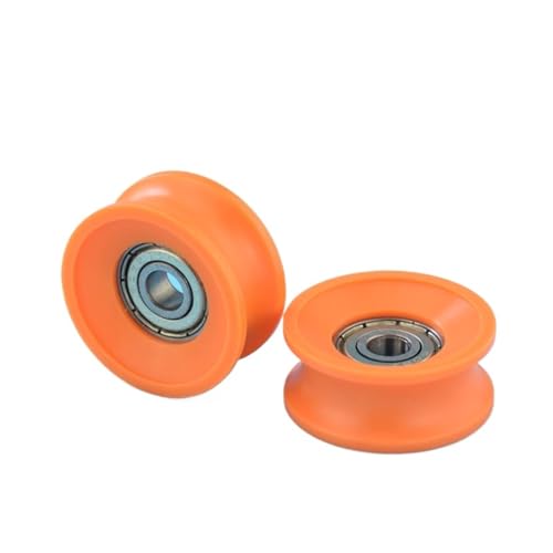 Roue en plastique nylon 6x30x13mm galet de guidage rainure U roulement à billes rigide