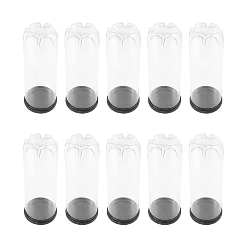 Tube transparent pour balles de tennis en PVC - Lot de 10 étuis de rangement résistants
