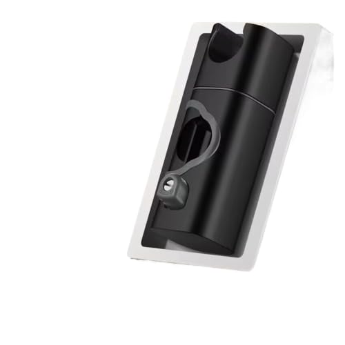 Support de pomme de douche pour barre coulissante universelle noir