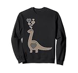 Lindos corazones de brontosaurio - Amo a los brontosaurios Sudadera