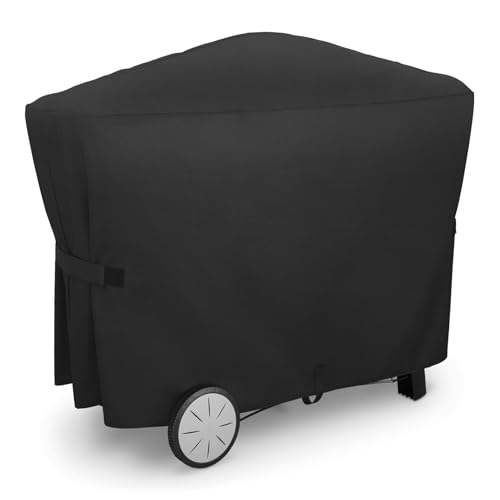 onlyfire Housse de Barbecue pour Série Weber Q 2000/3000, Bache de Protection Extérieur pour Barbecue à Gaz Weber Q avec Support ou Chariot, Housse de BBQ...