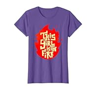 This Girl Is On Fire - Emancipation Women Power - Go Girls is a great hand lettering design for strong women. Show your pride, power, freedom. Vintage, displacement. for all the ladies, women and girls who love being a woman and have personality. Ema...
