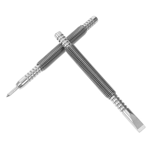 NULYLU Multi-function Spring Punch Tool Set Nail Punch for Wood and Metal Spring-loaded Nailing Tool Center Set for Woodwork