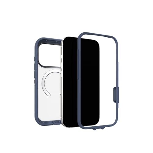 Image of OtterBox iPhone 17 Pro Defender Series Pro XT Clear Case - Baby Blue Clear - Tough, Rugged & Durable iPhone Case, Snaps on MagSafe