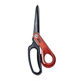 Crescent Wiss 10' Heavy-Duty Titanium Coated Tradesman Shears - Industrial Utility Shears Scissors for Cutting Leather, Wire, Cardboard - CW10TM