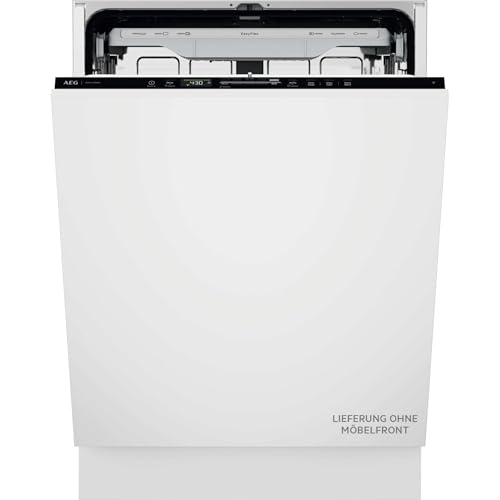 Vollintegrierter AEG 8000 XXL Geschirrspüler, 60cm, smarte WiFi Spülmaschine, vielseitige Körbe & sichere Glasreinigung, 5cm mehr Innenraum, 40 dB mit ExtraSilent, nur 8,4L Wasserverbrauch, GI8700B2SO