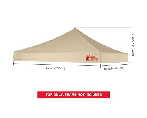Image of MASTERCANOPY 8x8 Replacement Pop Up Canopy Top for Kingkong Frame Beige