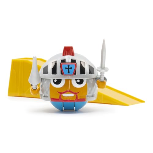 Battle Ballz: Training Pack - Solar - Weapon Wielding Toy Knight, Rolling Colorful Ball Character, Training Ramp, Blow Your Lid Button, Kids 5+