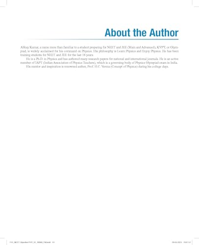 Image of Pearson Objective Physics for NEET Volume I - 2026 | As Per NCERT & NMC Syllabi | 5000+ MCQs to Strengthen Exam Practice | Chapter wise PYQ & NEET ... as Per NEET Exam Pattern | - 7th Edition: 1