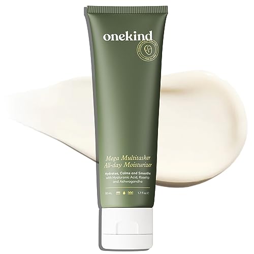 Onekind Mega Multitasker All-Day Moisturizer, Hydrating Face Cream with Hyalu...