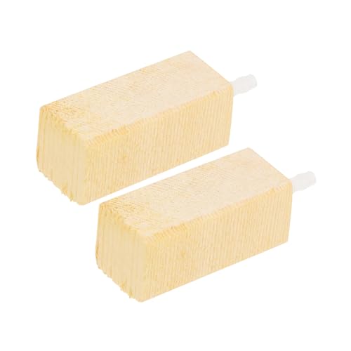 CIYODO Aquarium Air Bubbler Airstone 2Pcs Wooden