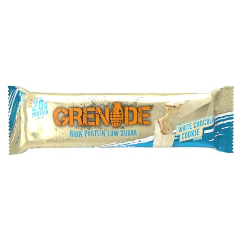 Grenade High Protein, Low Sugar Bar - White Chocolate Cookie, 12 x 60 g (Packaging May Vary) - Image 3