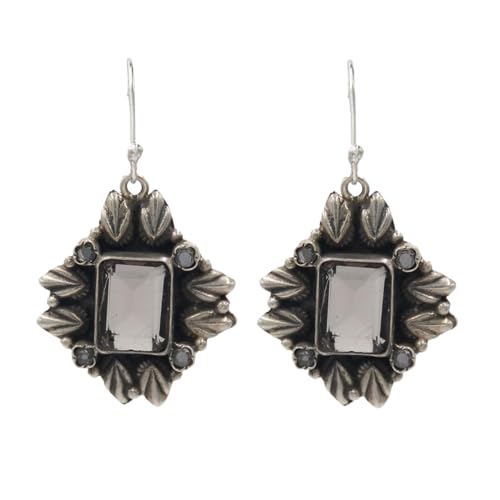 Sangeeta Boochra 925 Sterlilng Silver Quartz Earring|Fine Jewellery for Women & Girls| Certificate of Authenticity and 925 Stamp | Handcrafted