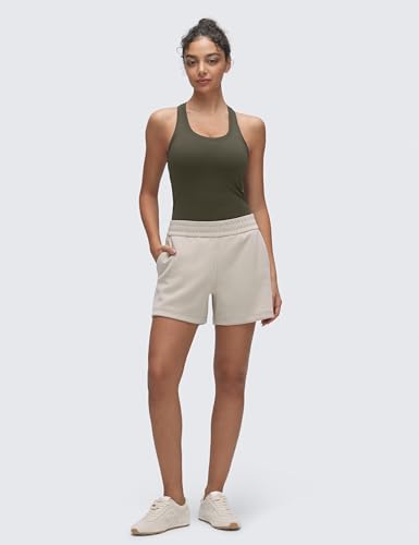 Image of CRZ YOGA Butterluxe Racerback Tank Waist Length | Yoga, Extremely Soft, Tight Fit, Scoop Neck, Sleeveless Tops for Women