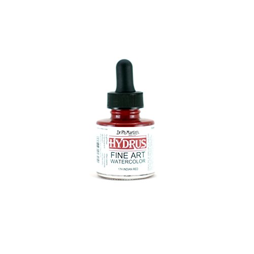 Dr. Ph. Martin's Hydrus Fine Art Watercolor, 1.0 oz, Indian Red (17H) (400250-17H)