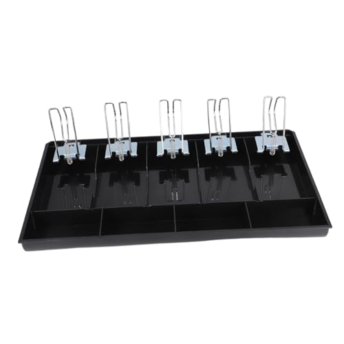TEHAUX Secure Cash Organizer Tray Five Compartments for Efficient Cash Management Retail Supermarkets and Restaurants Versatile Money Holder for Quick Sorting and Organization