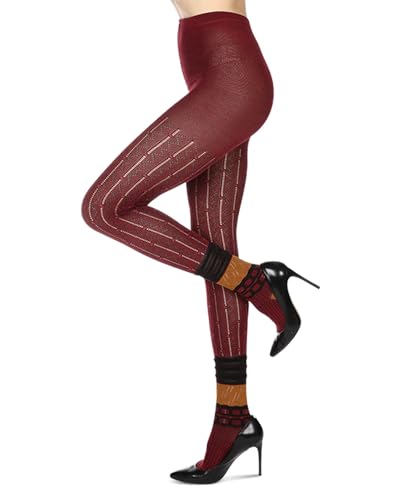 Image of Women's Designernate Cotton Blend Multi-Pattern Sweater Tights