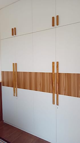 Image of Long Wardrobe Handle 2532 Teak Wood (30 inch) | Wooden Handle