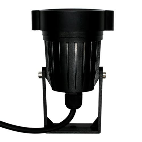 Kit 5 Luminária Espeto Jardim Com Lâmpada Led 7w Luz Verde