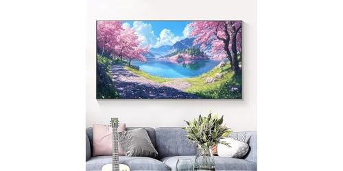 Kit d'Art Diamant Forêt Verte 90x180, Idée Cadeau Originale Créative