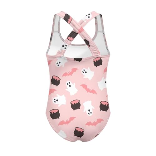 Image of Kid One Piece Swimsuit with Cross Back Girls Summer Sleeveles Swimwear for 5-14 Years