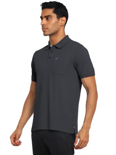 Image of AMERICAN CREW Polo Collar T-Shirt for Men with Pocket