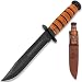 United Cutlery USMC Combat Fighter Fixed Blade Knife with Leather Sheath