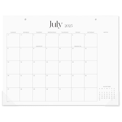 Cabbrix 2025-2026 Desk Calendar, 15x12 Inch, Home & Office