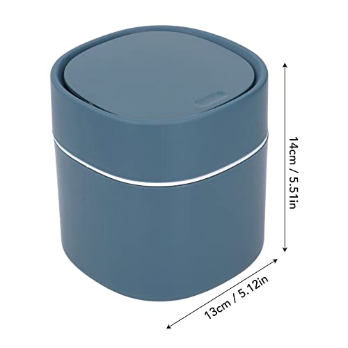 Mini caneca de basura con tapa azul pequeña 27.2x15.0x13.8 in miniatura 2