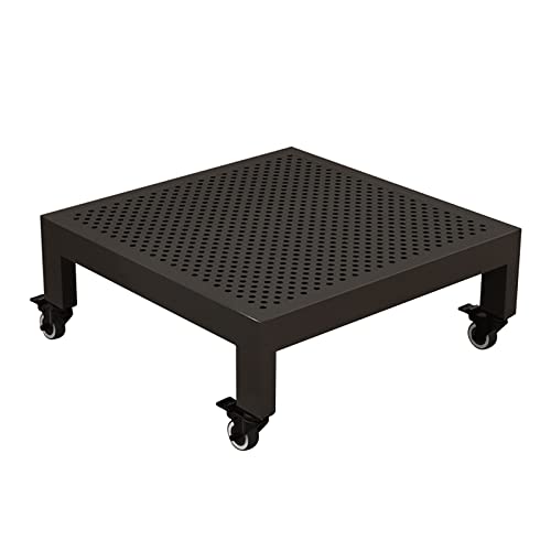 Generisch Pflanzentrolley aus Metall, beweglicher Pflanzkübel für drinnen und draußen, Trolley auf Rädern, strapazierfähig, für Pflanztöpfe oder Elektrogeräte, 360° drehbare Rollen, Rolltablett