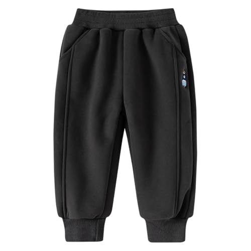 Pantalon jogging polaire garçon survêtement chaud coton enfant 1-9 ans