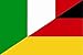 U24 Aufkleber Italien-Deutschland Flagge Fahne 8 x 5 cm Autoaufkleber Sticker