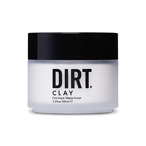 DIRT Clay - Vegan Hair Texturizing Pomade - Firm Hold, Matte Finish - 3.35 oz - All Hair Types