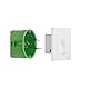 Paulmann 92922 LED Einbauleuchte Wandeinbauleuchte eckig incl. 1x1,7 Watt Einbaustrahler Weiß Spot Kunststoff Einbaulampe 2700 K