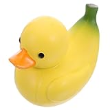 Décoration polyvalente : que ce soit comme décoration de bureau ou autre élément de décoration, cette pièce embellit n'importe quel espace grâce à son design ludique et artistique. sculpture originale d'animal fruité, canard banane en résine