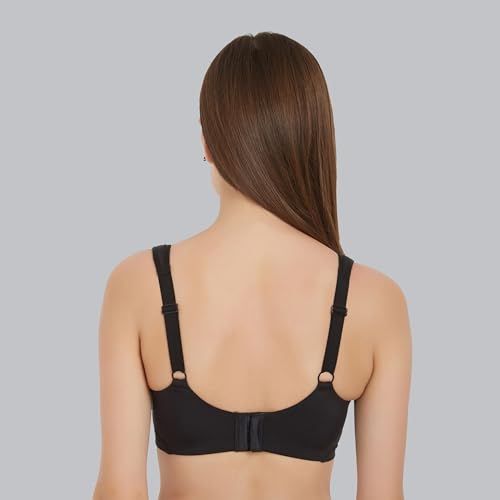 Image of SOIE Women Solid Full Coverage Polyamide Spandex Minimiser Non Padded Non Wired Bra Combo Pack of 2