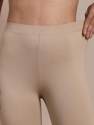 Image of TWIN BIRDS Super Stretchable Cotton Elasthane Fabric Ankle Length Leggings for Women