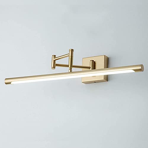 Applique miroir réglable en métal avec 3 températures de couleur interchangeables