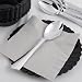 ChefLand Reflections Like Silver Plastic Silverware, Spoons Only - 100 Pieces