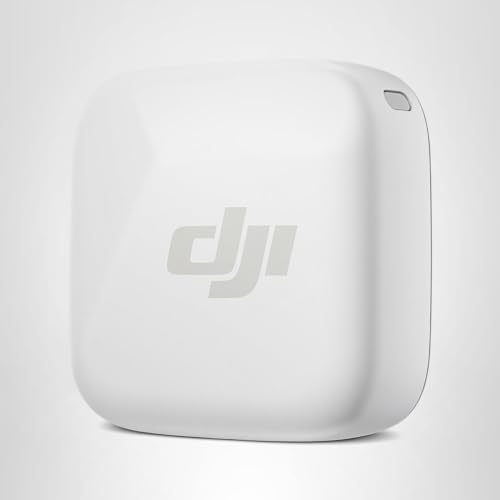 Émetteur DJI Mic Mini (Blanc Arctique), Ultra-léger, Audio de Haute qualité, DJI OsmoAudio, Annulation du Bruit, Microphone sans Fil pour caméra/iPhone/Android, vlog, Streaming