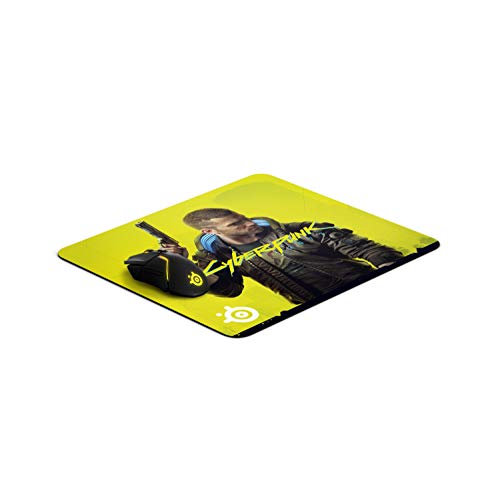 Image of SteelSeries QcK Large Cyberpunk 2077 Edition Cloth Gaming Mousepad - Exclusive Micro-Woven Surface - Optimized For Gaming Sensors - Maximum Control - Size L