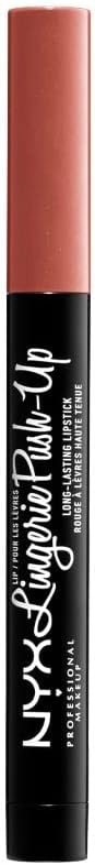 NYX PROFESSIONAL MAKEUP Lip Lingerie Push-Up Long Lasting Plumping Lipstick - Bedtime Flirt (Red Tone Pink)