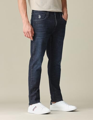 Image of U.S. Polo ASSN. Denim Co. Brandon Fit Jeans for Men, Full Length Mens Denim for Office & Regular Wear