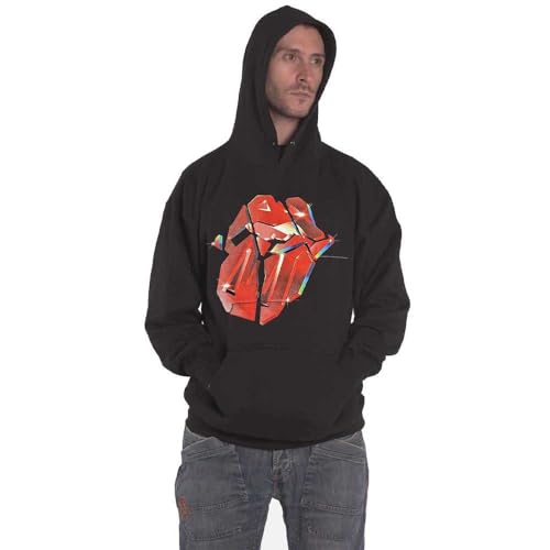 Rock Off officially licensed products The Rolling Stones Sweat-Shirt À Capuche Hackney Diamonds Lick Nouveau Officiel Size XXL - Les Beatles, Paul McCartney, John Lennon, RIngo Starr, George Harrison Rock Off officially licensed products The Rolling Stones Sweat-Shirt À Capuche Hackney Diamonds Lick Nouveau Officiel Size XXL